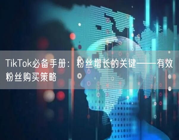 TikTok必备手册：粉丝增长的关键——有效粉丝购买策略