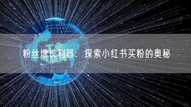 粉丝增长利器：探索小红书买粉的奥秘