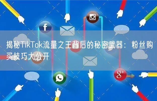 揭秘TikTok流量之王背后的秘密武器：粉丝购买技巧大公开