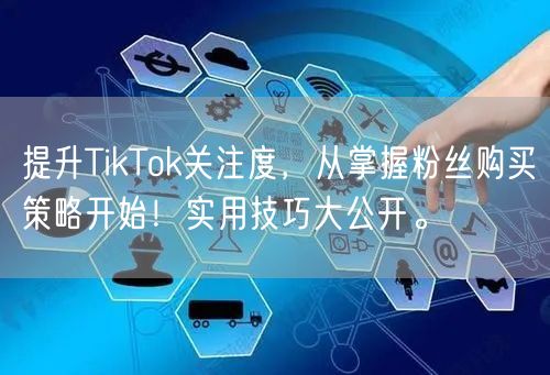 提升TikTok关注度，从掌握粉丝购买策略开始！实用技巧大公开。