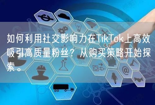 如何利用社交影响力在TikTok上高效吸引高质量粉丝？从购买策略开始探索。
