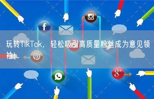 玩转TikTok，轻松吸引高质量粉丝成为意见领袖！