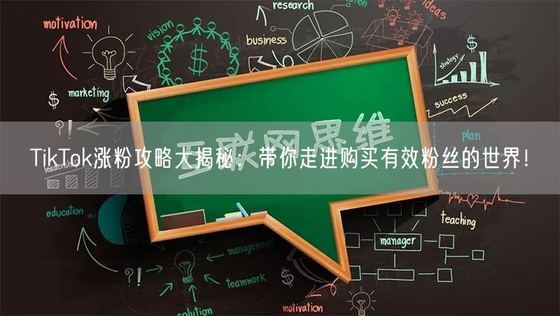 TikTok涨粉攻略大揭秘：带你走进购买有效粉丝的世界！