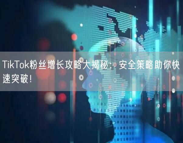 TikTok粉丝增长攻略大揭秘：安全策略助你快速突破！