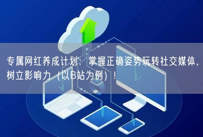 专属网红养成计划：掌握正确姿势玩转社交媒体，树立影响力（以B站为例）!