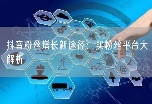 抖音粉丝增长新途径：买粉丝平台大解析