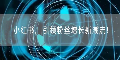 小红书，引领粉丝增长新潮流！
