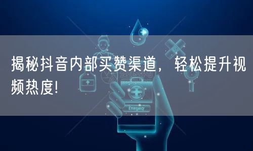 揭秘抖音内部买赞渠道，轻松提升视频热度!